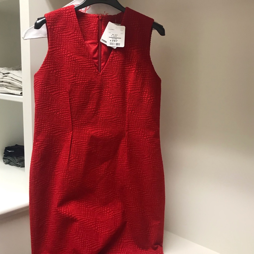 Doncaster red sleeveless dress